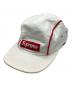 Supreme（シュプリーム）の古着「Pique Piping Camp Cap」｜ホワイト×レッド