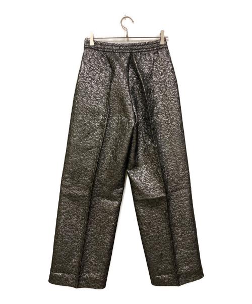 ZARA（ザラ）ZARA (ザラ) MAISON SPECIAL (メゾンスペシャル) メタリックジャカードパンツ シルバー サイズ:SMの古着・服飾アイテム