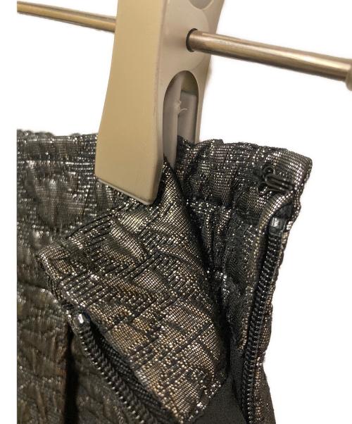 ZARA（ザラ）ZARA (ザラ) MAISON SPECIAL (メゾンスペシャル) メタリックジャカードパンツ シルバー サイズ:SMの古着・服飾アイテム