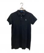 POLO RALPH LAURENポロ・ラルフローレン）の古着「Cotton Mesh Polo Dress」｜ブラック