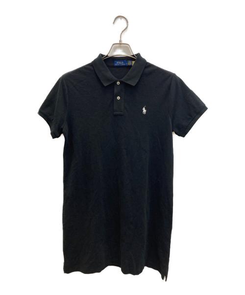 POLO RALPH LAUREN（ポロ・ラルフローレン）POLO RALPH LAUREN (ポロ・ラルフローレン) Cotton Mesh Polo Dress ブラック サイズ:Ｌ 未使用品の古着・服飾アイテム