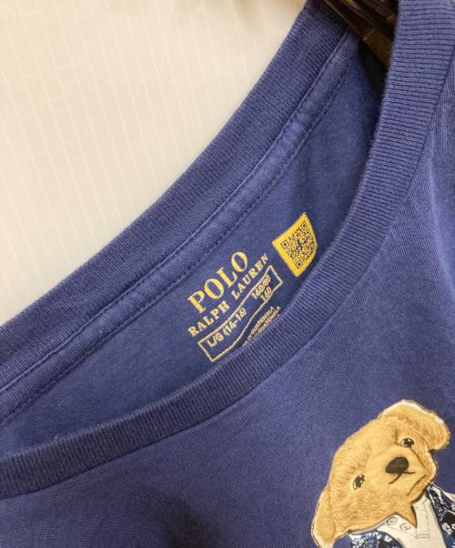POLO RALPH LAUREN（ポロ・ラルフローレン）POLO RALPH LAUREN (ポロ・ラルフローレン) ポロベアTシャツ ネイビー サイズ:SIZE L(キッズ規格)の古着・服飾アイテム