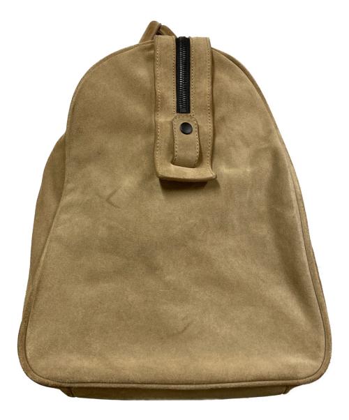 adidas（アディダス）adidas (アディダス) YEEZY  SEASON1 カウレザースエードビッグボストンバッグ ベージュの古着・服飾アイテム