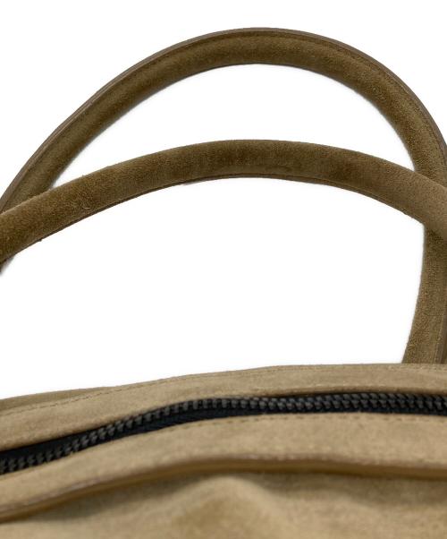 adidas（アディダス）adidas (アディダス) YEEZY  SEASON1 カウレザースエードビッグボストンバッグ ベージュの古着・服飾アイテム