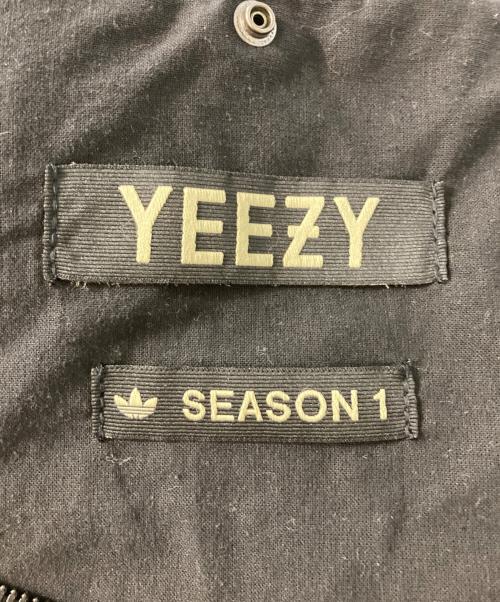 adidas（アディダス）adidas (アディダス) YEEZY  SEASON1 カウレザースエードビッグボストンバッグ ベージュの古着・服飾アイテム