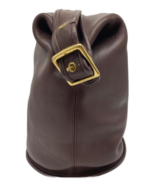 COACH（コーチ）COACH (コーチ) バケツ型グラブタンレザーショルダーバッグ ダークブラウンの古着・服飾アイテム