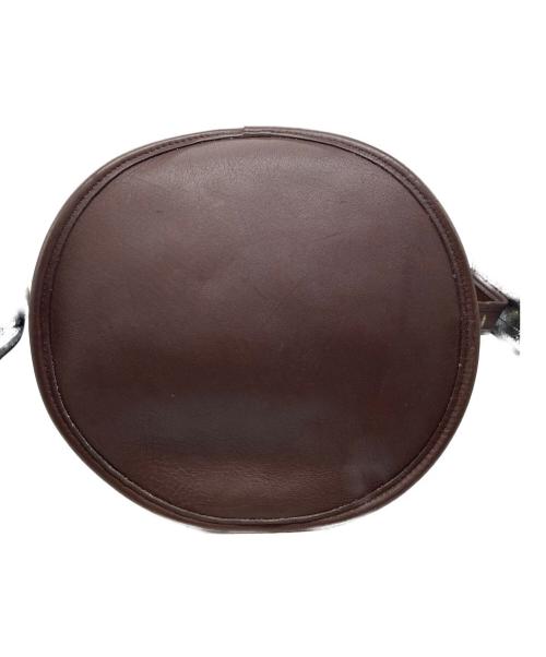 COACH（コーチ）COACH (コーチ) バケツ型グラブタンレザーショルダーバッグ ダークブラウンの古着・服飾アイテム
