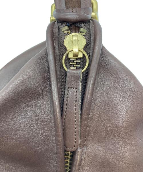 COACH（コーチ）COACH (コーチ) バケツ型グラブタンレザーショルダーバッグ ダークブラウンの古着・服飾アイテム