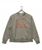 Champion REVERSE WEAVEチャンピオン リバース ウィーブ）の古着「00sデカロゴリバースウィーブスウェット」｜グレー