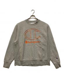 Champion REVERSE WEAVE（チャンピオン リバース ウィーブ）の古着「00sデカロゴリバースウィーブスウェット」｜グレー