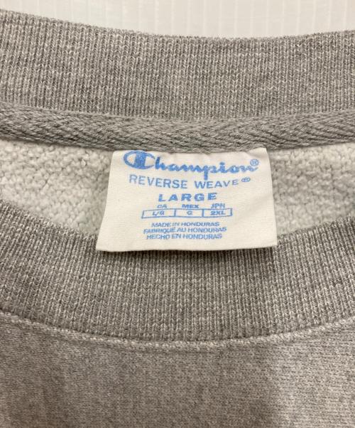 Champion REVERSE WEAVE（チャンピオン リバース ウィーブ）Champion REVERSE WEAVE (チャンピオン リバース ウィーブ) 00sデカロゴリバースウィーブスウェット グレー サイズ:Lの古着・服飾アイテム