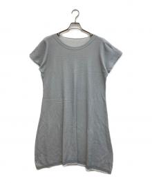 A-POC INSIDE  ISSEY MIYAKE（エーポック・インサイド・イッセイミヤケ）の古着「S/S ダイヤチェックメッシュワンピース」｜グレー