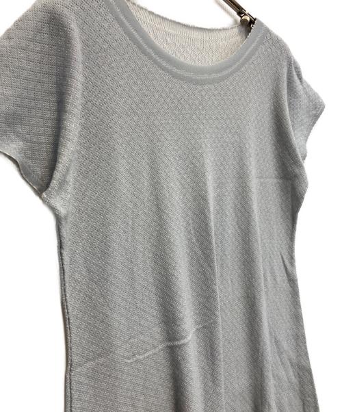 A-POC INSIDE  ISSEY MIYAKE（エーポック・インサイド・イッセイミヤケ）A-POC INSIDE  ISSEY MIYAKE (エーポック・インサイド・イッセイミヤケ) S/S ダイヤチェックメッシュワンピース グレー サイズ:2の古着・服飾アイテム