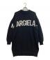 MM6 Maison Margiela（エムエムシックスメゾンマルジェラ）の古着「ブランドロゴ長袖ニットワンピース」｜ブラック