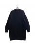 MM6 Maison Margiela (エムエムシックスメゾンマルジェラ) ブランドロゴ長袖ニットワンピース ブラック サイズ:16Y：15000円