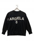 MM6 Maison Margielaエムエムシックスメゾンマルジェラ）の古着「BIGロゴスウェット」｜ネイビー