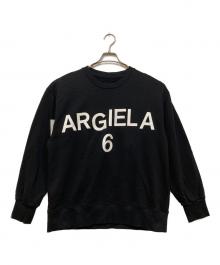 MM6 Maison Margiela（エムエムシックスメゾンマルジェラ）の古着「BIGロゴスウェット」｜ネイビー