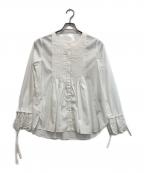 Gypsohilaジプソフィア）の古着「Fit Me Tuck Blouse」｜ホワイト