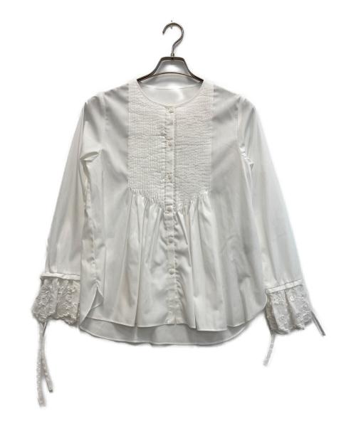 Gypsohila（ジプソフィア）Gypsohila (ジプソフィア) Fit Me Tuck Blouse ホワイト サイズ:FREE 未使用品の古着・服飾アイテム