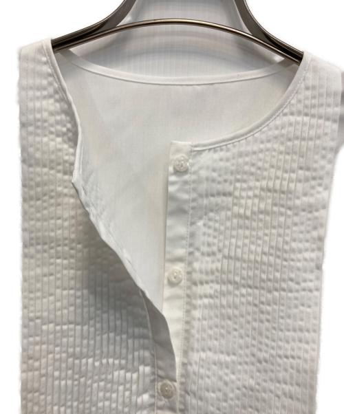 Gypsohila（ジプソフィア）Gypsohila (ジプソフィア) Fit Me Tuck Blouse ホワイト サイズ:FREE 未使用品の古着・服飾アイテム