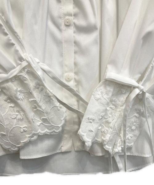 Gypsohila（ジプソフィア）Gypsohila (ジプソフィア) Fit Me Tuck Blouse ホワイト サイズ:FREE 未使用品の古着・服飾アイテム