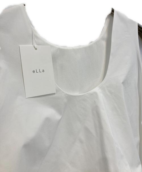 ELLA（エラ）eLLa (エラ) ノースリーブコクーンブラウス ホワイト サイズ:FREE 未使用品の古着・服飾アイテム