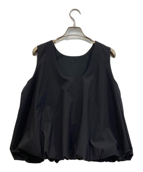 ELLA（エラ）eLLa (エラ) ノースリーブコクーンブラウス ブラック サイズ:Freeの古着・服飾アイテム