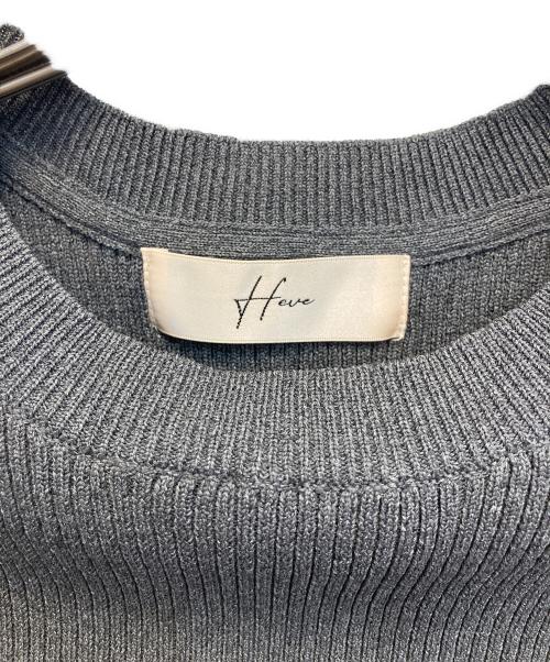 Heve（ヘイヴ）Heve (ヘイヴ) 23SS ペタルニット グレー サイズ:FREEの古着・服飾アイテム