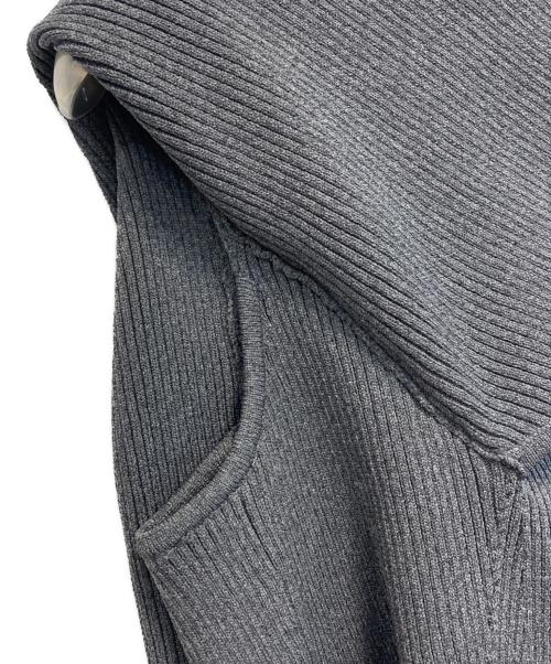 Heve（ヘイヴ）Heve (ヘイヴ) 23SS ペタルニット グレー サイズ:FREEの古着・服飾アイテム