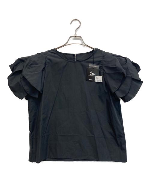 Cen.（セン）Cen. (セン) キャベツブラウス ブラック サイズ:FREE 未使用品の古着・服飾アイテム