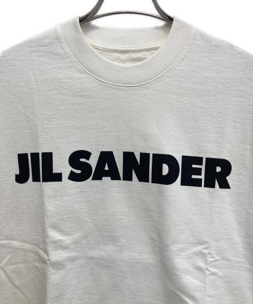 JIL SANDER（ジルサンダー）JIL SANDER (ジルサンダー) ロゴプリントTシャツ ホワイト サイズ:Sの古着・服飾アイテム