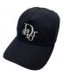 Christian Dior（クリスチャン ディオール）の古着「Diorロゴ キャップ L」｜ブラック