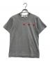 PLAY COMME des GARCONS（プレイコムデギャルソン）の古着「Small Red Heart Tシャツ」｜グレー