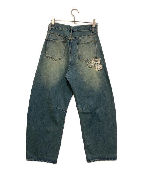 AVIREX（アヴィレックス）AVIREX (アヴィレックス) WAPPEN BARREL LEG DENIM PANTS ブルー サイズ:Mの古着・服飾アイテム