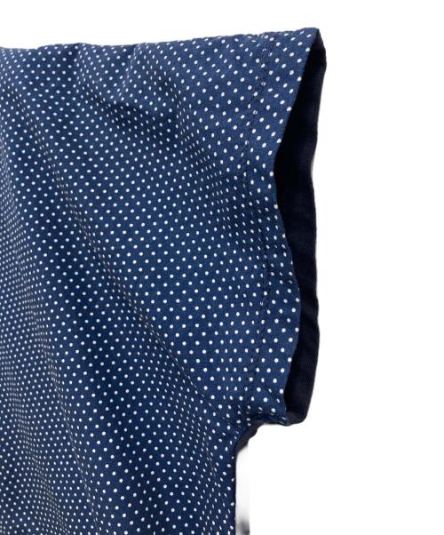 nop de nod（ノップドゥノッド）nop de nod (ノップドゥノッド) ドットドルマンブラウス ネイビー サイズ:Mの古着・服飾アイテム