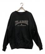 X-LARGEエクストララージ）の古着「BRIDGE LOGO CREWNECK SWEATSHIRT」｜ブラック