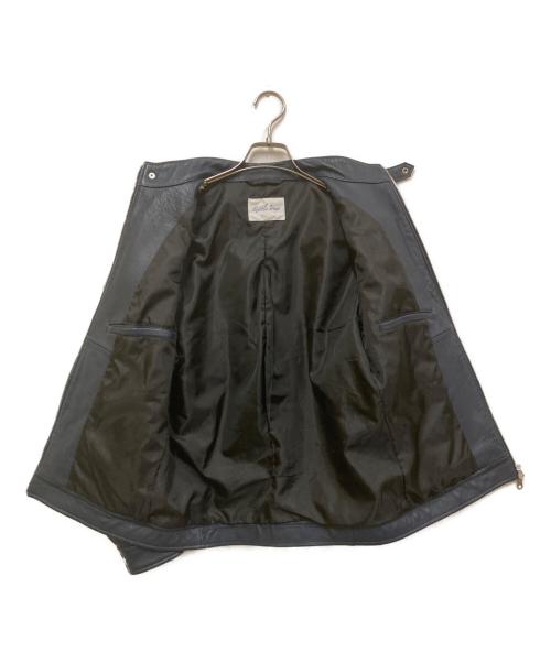 RATTLE TRAP（ラトルトラップ）RATTLE TRAP (ラトルトラップ) シングルライダースラムレザージャケット ネイビー サイズ:Lの古着・服飾アイテム