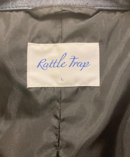 RATTLE TRAP（ラトルトラップ）RATTLE TRAP (ラトルトラップ) シングルライダースラムレザージャケット ネイビー サイズ:Lの古着・服飾アイテム