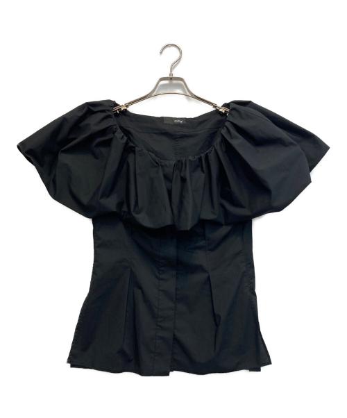 styling/（スタイリング）styling/ (スタイリング) ラッフルショルダートップス ブラック サイズ:記載無しの古着・服飾アイテム