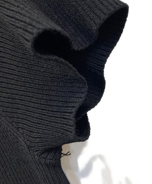theory（セオリー）theory (セオリー) CREPE KNIT BASIC CREW SS DR ブラック サイズ:Ｓの古着・服飾アイテム