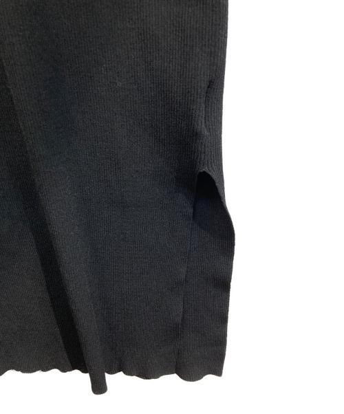 theory（セオリー）theory (セオリー) CREPE KNIT BASIC CREW SS DR ブラック サイズ:Ｓの古着・服飾アイテム
