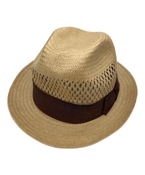 NEW YORK HAT（ニューヨークハット）NEW YORK HAT (ニューヨークハット) ストローハット ベージュの古着・服飾アイテム