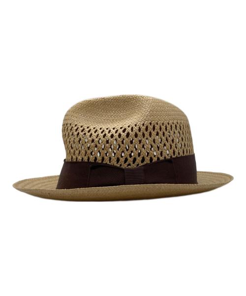 NEW YORK HAT（ニューヨークハット）NEW YORK HAT (ニューヨークハット) ストローハット ベージュの古着・服飾アイテム
