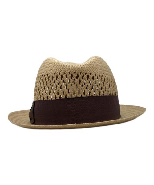 NEW YORK HAT（ニューヨークハット）NEW YORK HAT (ニューヨークハット) ストローハット ベージュの古着・服飾アイテム