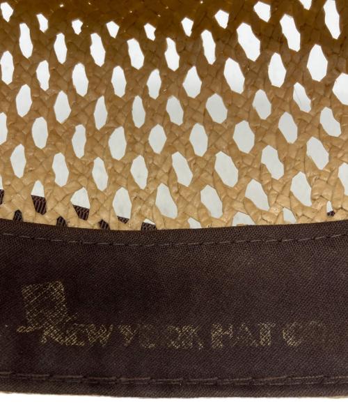 NEW YORK HAT（ニューヨークハット）NEW YORK HAT (ニューヨークハット) ストローハット ベージュの古着・服飾アイテム