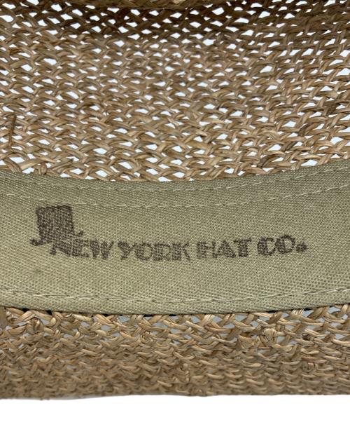 NEW YORK HAT（ニューヨークハット）NEW YORK HAT (ニューヨークハット) ストローハット ベージュの古着・服飾アイテム