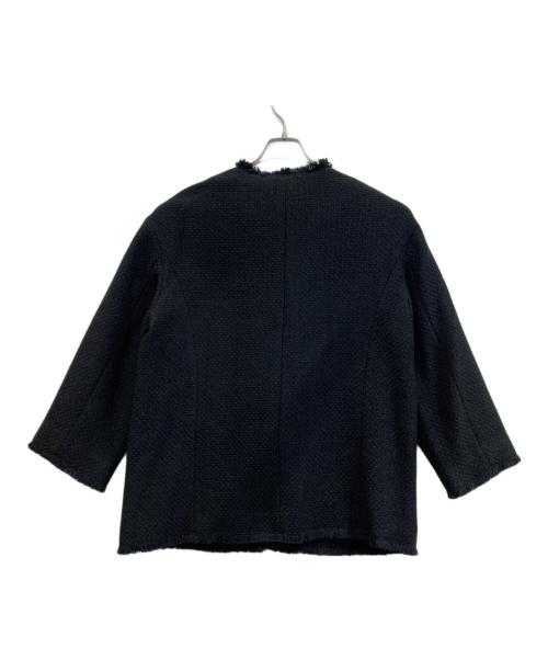 journal standard L'essage（ジャーナルスタンダード レサージュ）journal standard L'essage (ジャーナルスタンダード レサージュ) GIOLICAツイードBIGジャケット ブラック サイズ:FREEの古着・服飾アイテム