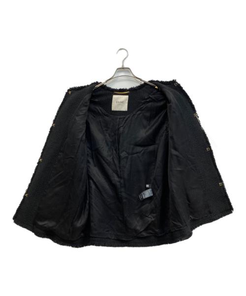 journal standard L'essage（ジャーナルスタンダード レサージュ）journal standard L'essage (ジャーナルスタンダード レサージュ) GIOLICAツイードBIGジャケット ブラック サイズ:FREEの古着・服飾アイテム