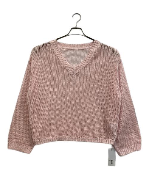 BABYLONE（バビロン）BABYLONE (バビロン) 2WAYリネンPOニット ピンク サイズ:FREE 未使用品の古着・服飾アイテム