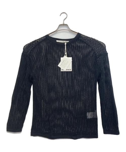 INSILENCE（インサイレンス）INSILENCE (インサイレンス) メッシュカットソー ブラック サイズ:S 未使用品の古着・服飾アイテム